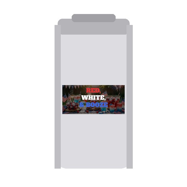 Red White and Booze patriotic tumbler